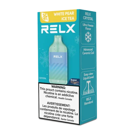 RELX Crystal 15000 Puffs - White Pear Ice Tea