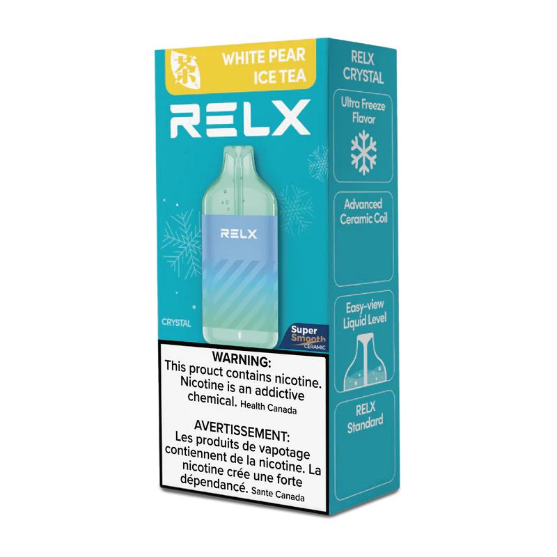 RELX Crystal 15000 Puffs - White Pear Ice Tea RELX Crystal 15000 Puffs - White Pear Ice Tea