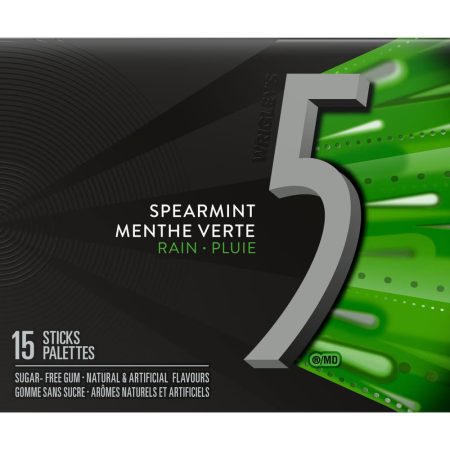 5 Gum - Spearmint (37.5 g, 15 ct)