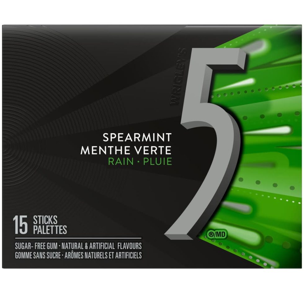 5 Gum - Spearmint (37.5g, 15 ct) 5 Gum - Spearmint (37.5g, 15 ct)