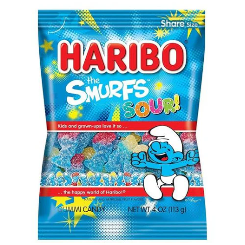 Haribo - The Smurfs Sour (113g)