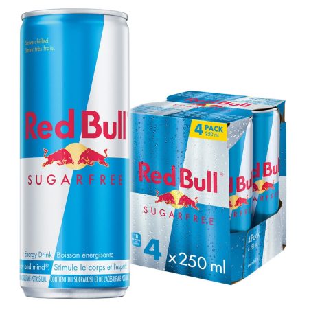 Red Bull Sugar Free Energy Drink (4 x 250 ml)