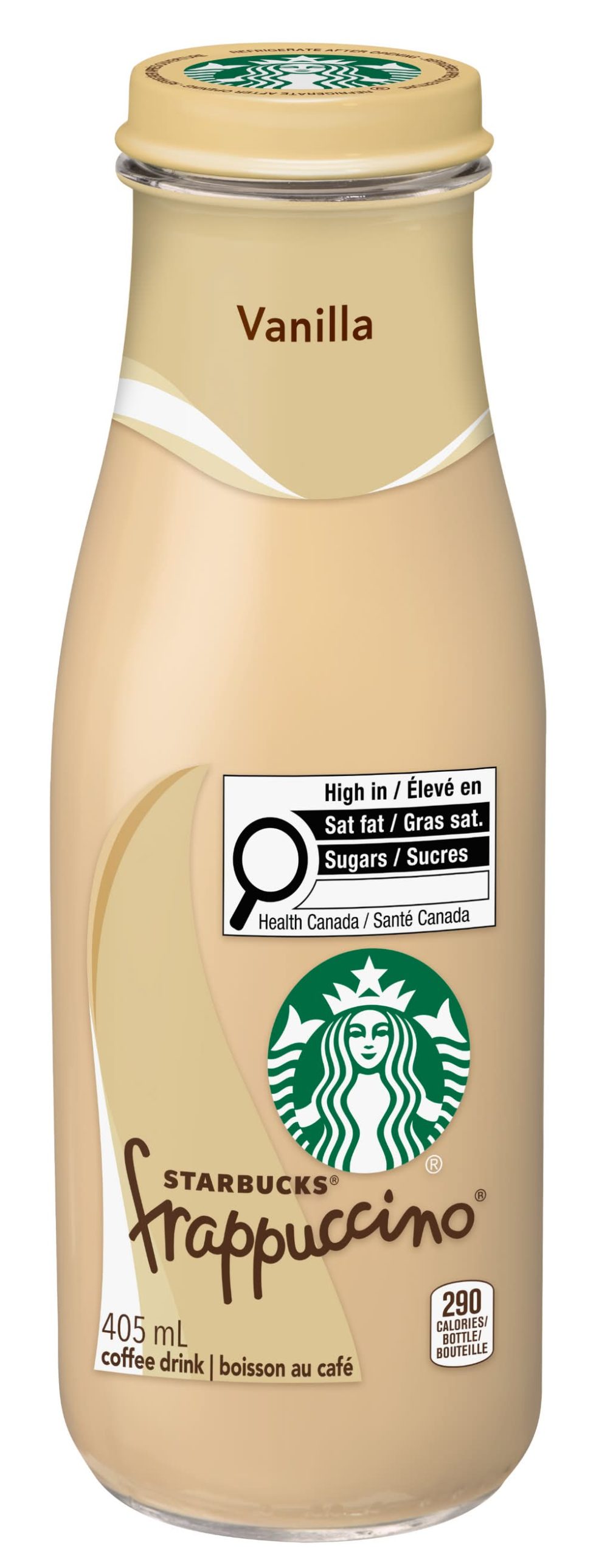 Starbucks Frappuccino Coffee Drink - Vanilla (405 ml)