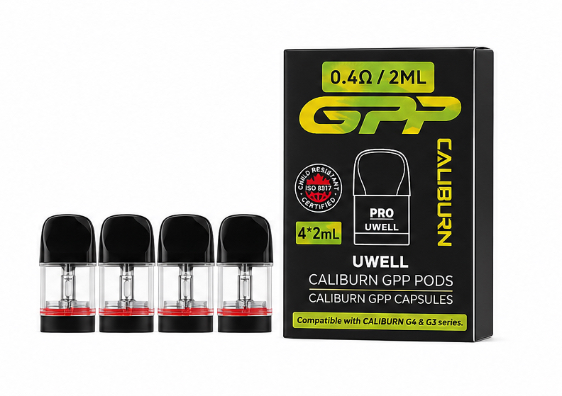 Uwell Caliburn GPP Replacement Pods 0.4 Ohm 2mL (4 pieces) Uwell Caliburn GPP Replacement Pods 0.4 Ohm 2mL (4 pieces)